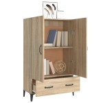 vidaXL Dulap înalt, stejar sonoma, 70x31x115 cm, lemn prelucrat vidaXL Dulap înalt, stejar sonoma, 70x31x115 cm, lemn prelucrat