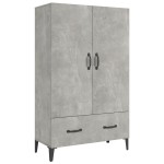 vidaXL Dulap înalt, gri beton, 70x31x115 cm, lemn compozit