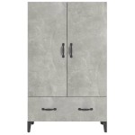 vidaXL Dulap înalt, gri beton, 70x31x115 cm, lemn compozit
