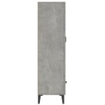 vidaXL Dulap înalt, gri beton, 70x31x115 cm, lemn compozit