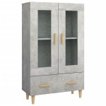 vidaXL Dulap înalt, gri beton, 70x31x115 cm, lemn compozit