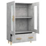 vidaXL Dulap înalt, gri beton, 70x31x115 cm, lemn compozit