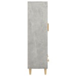 vidaXL Dulap înalt, gri beton, 70x31x115 cm, lemn compozit