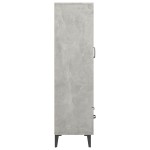 vidaXL Dulap înalt, gri beton, 70x31x115 cm, lemn compozit