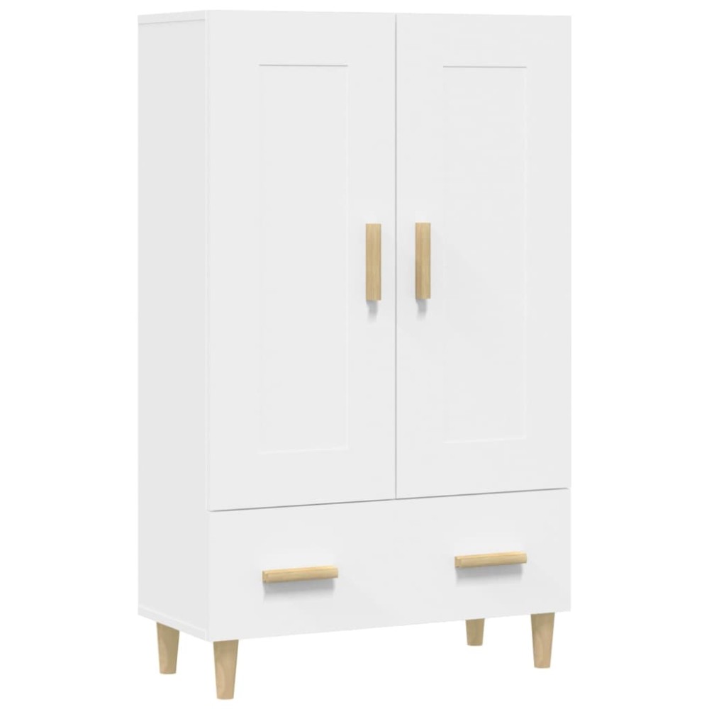 vidaXL Dulap înalt, alb, 70x31x115 cm, lemn compozit
