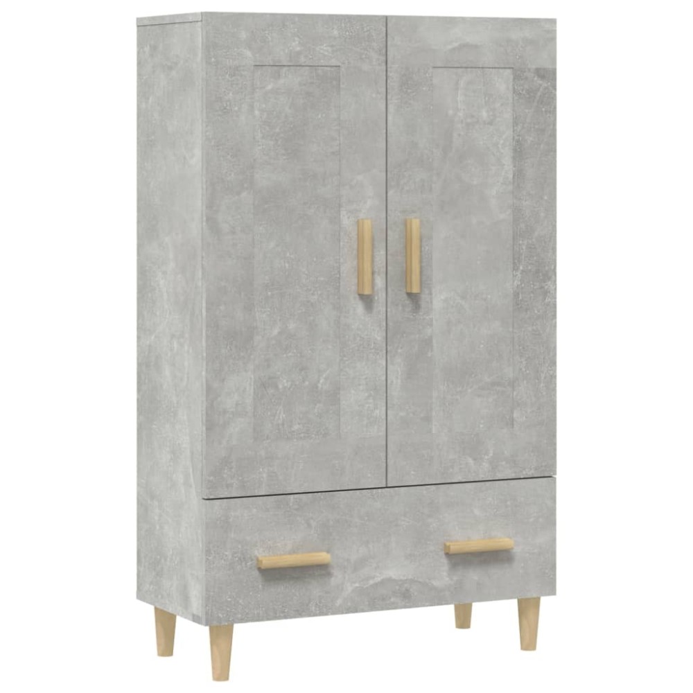 vidaXL Dulap înalt, gri beton, 70x31x115 cm, lemn compozit