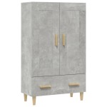 vidaXL Dulap înalt, gri beton, 70x31x115 cm, lemn compozit