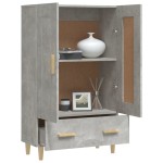 vidaXL Dulap înalt, gri beton, 70x31x115 cm, lemn compozit
