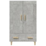 vidaXL Dulap înalt, gri beton, 70x31x115 cm, lemn compozit