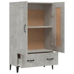 vidaXL Dulap înalt, gri beton, 70x31x115 cm, lemn compozit