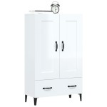 vidaXL Dulap înalt, alb extralucios, 70x31x115 cm, lemn prelucrat vidaXL Dulap înalt, alb extralucios, 70x31x115 cm, lemn prelucrat