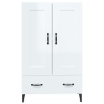 vidaXL Dulap înalt, alb extralucios, 70x31x115 cm, lemn prelucrat vidaXL Dulap înalt, alb extralucios, 70x31x115 cm, lemn prelucrat