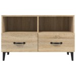 vidaXL Comodă TV, stejar sonoma, 80x36x50 cm, lemn prelucrat