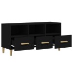 vidaXL Comodă TV, negru, 102x36x50 cm, lemn compozit