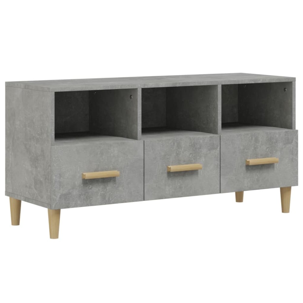vidaXL Dulap TV, gri beton, 102x36x50 cm, lemn prelucrat