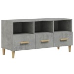 vidaXL Dulap TV, gri beton, 102x36x50 cm, lemn prelucrat