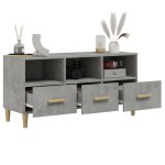 vidaXL Dulap TV, gri beton, 102x36x50 cm, lemn prelucrat