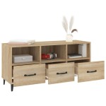 vidaXL Comodă TV, stejar sonoma, 102x35x50 cm, lemn compozit vidaXL Comodă TV, stejar sonoma, 102x35x50 cm, lemn compozit