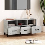 vidaXL Comodă TV, gri beton, 102x35x50 cm, lemn compozit vidaXL Comodă TV, gri beton, 102x35x50 cm, lemn compozit