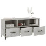 vidaXL Comodă TV, gri beton, 102x35x50 cm, lemn compozit vidaXL Comodă TV, gri beton, 102x35x50 cm, lemn compozit