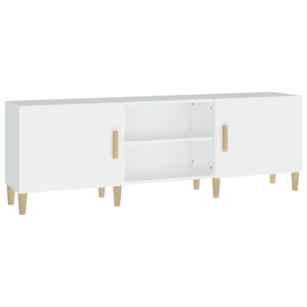 vidaXL Comodă TV, alb, 150x30x50 cm, lemn compozit
