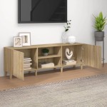 vidaXL Comodă TV, stejar sonoma, 150x30x50 cm, lemn compozit vidaXL Comodă TV, stejar sonoma, 150x30x50 cm, lemn compozit