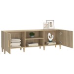 vidaXL Comodă TV, stejar sonoma, 150x30x50 cm, lemn compozit vidaXL Comodă TV, stejar sonoma, 150x30x50 cm, lemn compozit