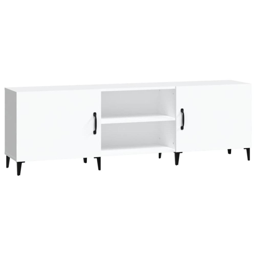 vidaXL Comodă TV, alb, 150x30x50 cm, lemn compozit