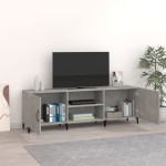 vidaXL Comodă TV, gri beton, 150x30x50 cm, lemn compozit vidaXL Comodă TV, gri beton, 150x30x50 cm, lemn compozit
