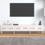 vidaXL Comodă TV, alb extralucios, 150x34,5x30 cm, lemn prelucrat