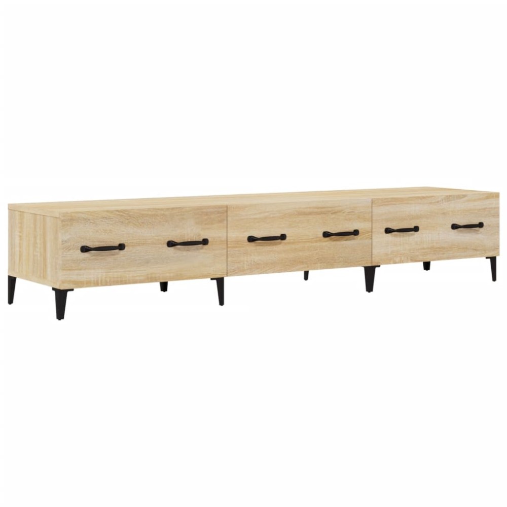 vidaXL Comodă TV, stejar sonoma, 150x34,5x30 cm, lemn prelucrat