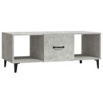 vidaXL Măsuță de cafea, gri beton, 102x50x40 cm, lemn prelucrat vidaXL Măsuță de cafea, gri beton, 102x50x40 cm, lemn prelucrat