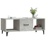 vidaXL Măsuță de cafea, gri beton, 102x50x40 cm, lemn prelucrat vidaXL Măsuță de cafea, gri beton, 102x50x40 cm, lemn prelucrat