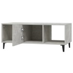 vidaXL Măsuță de cafea, gri beton, 102x50x40 cm, lemn prelucrat vidaXL Măsuță de cafea, gri beton, 102x50x40 cm, lemn prelucrat
