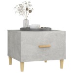 vidaXL Măsuță de cafea, gri beton, 50x50x40 cm, lemn compozit vidaXL Măsuță de cafea, gri beton, 50x50x40 cm, lemn compozit