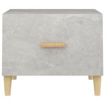 vidaXL Măsuță de cafea, gri beton, 50x50x40 cm, lemn compozit vidaXL Măsuță de cafea, gri beton, 50x50x40 cm, lemn compozit