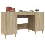 vidaXL Birou, stejar sonoma, 140x50x75 cm, lemn compozit vidaXL Birou, stejar sonoma, 140x50x75 cm, lemn compozit