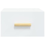 vidaXL Noptiere de perete, 2 buc., alb, 35x35x20 cm