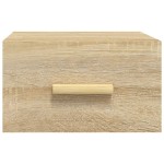 vidaXL Noptiere de perete, 2 buc., stejar sonoma, 35x35x20 cm