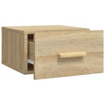 vidaXL Noptiere de perete, 2 buc., stejar sonoma, 35x35x20 cm