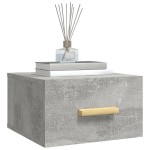 vidaXL Noptieră de perete, gri beton, 35x35x20 cm vidaXL Noptieră de perete, gri beton, 35x35x20 cm