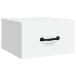 vidaXL Noptieră de perete, alb, 35x35x20 cm