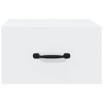 vidaXL Noptieră de perete, alb, 35x35x20 cm