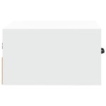 vidaXL Noptieră de perete, alb, 35x35x20 cm