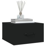 vidaXL Noptiere de perete, 2 buc., negru, 35x35x20 cm