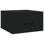vidaXL Noptiere de perete, 2 buc., negru, 35x35x20 cm