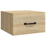 vidaXL Noptiere de perete, 2 buc., stejar sonoma, 35x35x20 cm