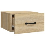vidaXL Noptiere de perete, 2 buc., stejar sonoma, 35x35x20 cm
