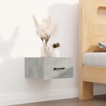 vidaXL Noptiere de perete, 2 buc., gri beton, 35x35x20 cm