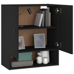 vidaXL Dulap de perete, negru, 60x31x70 cm, lemn prelucrat